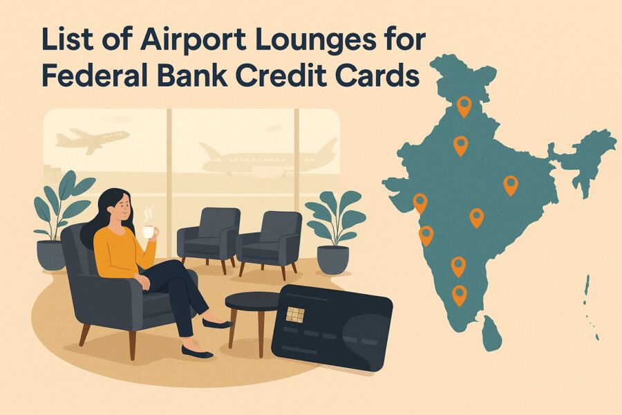 Federal Bank credit card lounge access across Indian airports