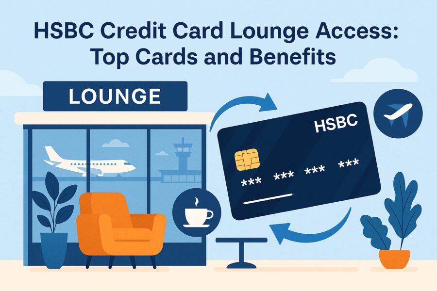 hsbc credit card benefits include lounge access at international and domestic airports