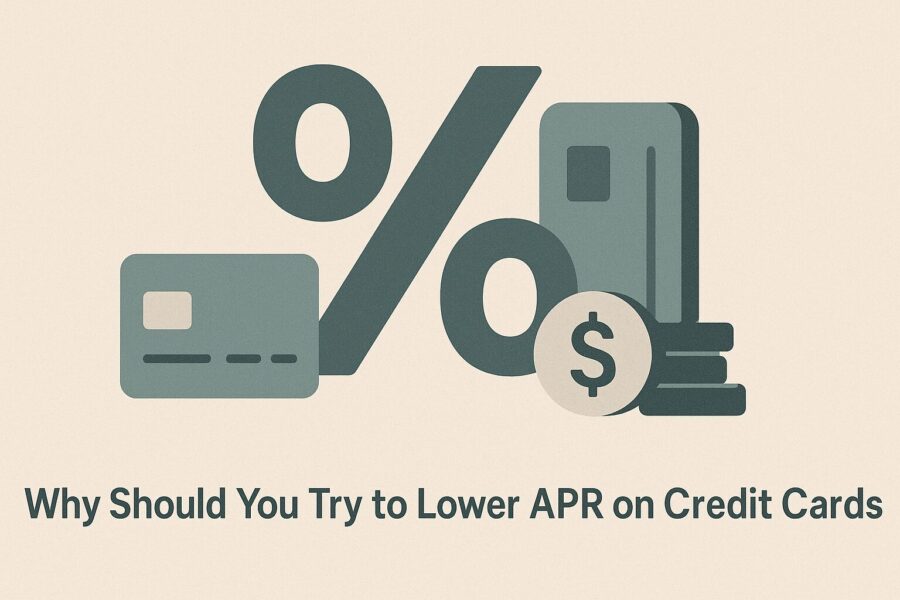 Try to get lower APR on credit cards
