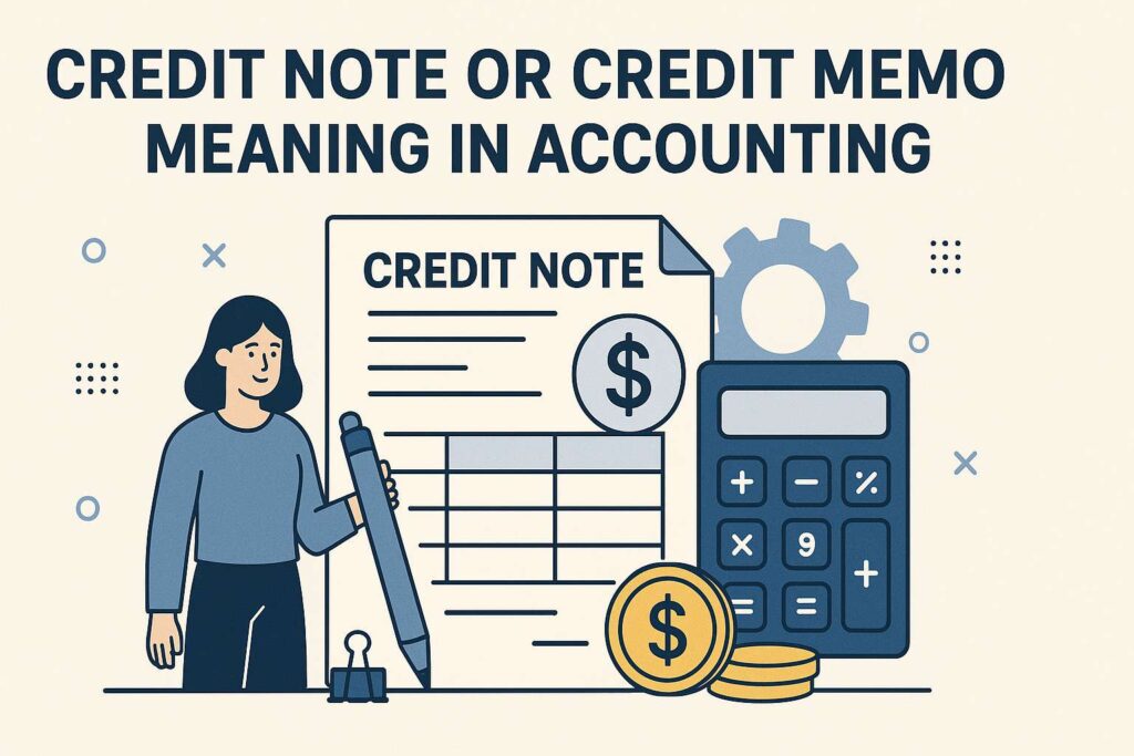 Credit Note or Credit Memo Meaning in Accounting