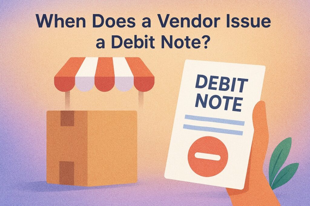 When is a debit note issued?