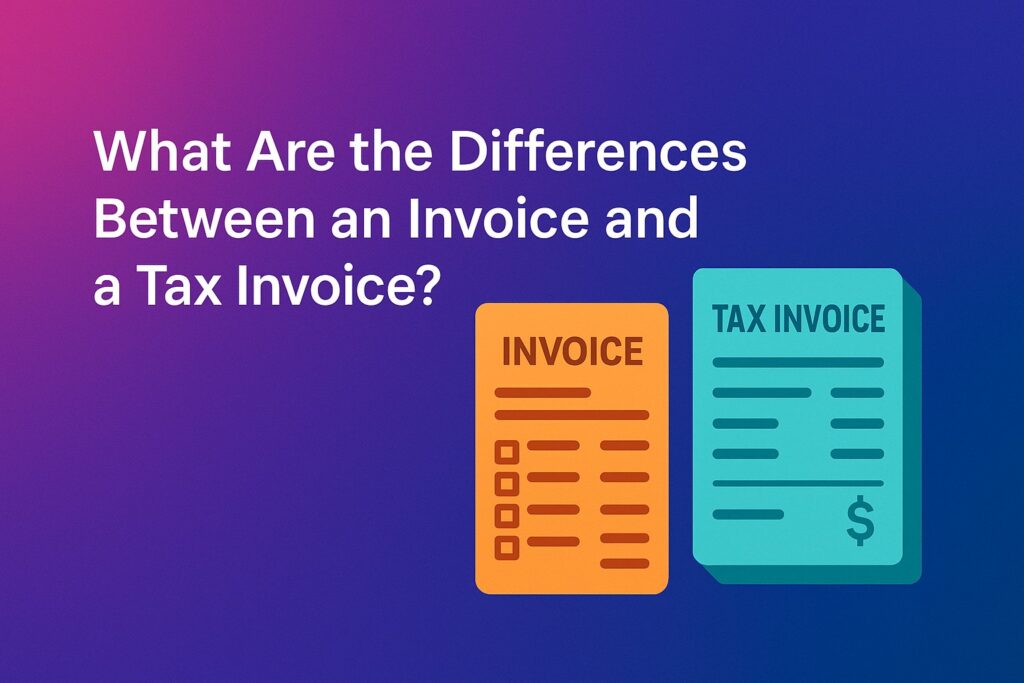Difference between Invoice and Tax Invoice