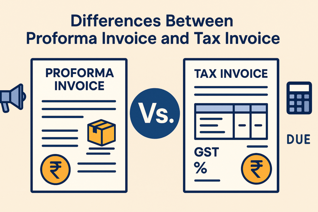 Difference Between Proforma Invoice and Tax Invoice 