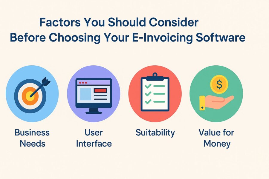 Factors You Should Consider Before Choosing Your E-Invoicing Software