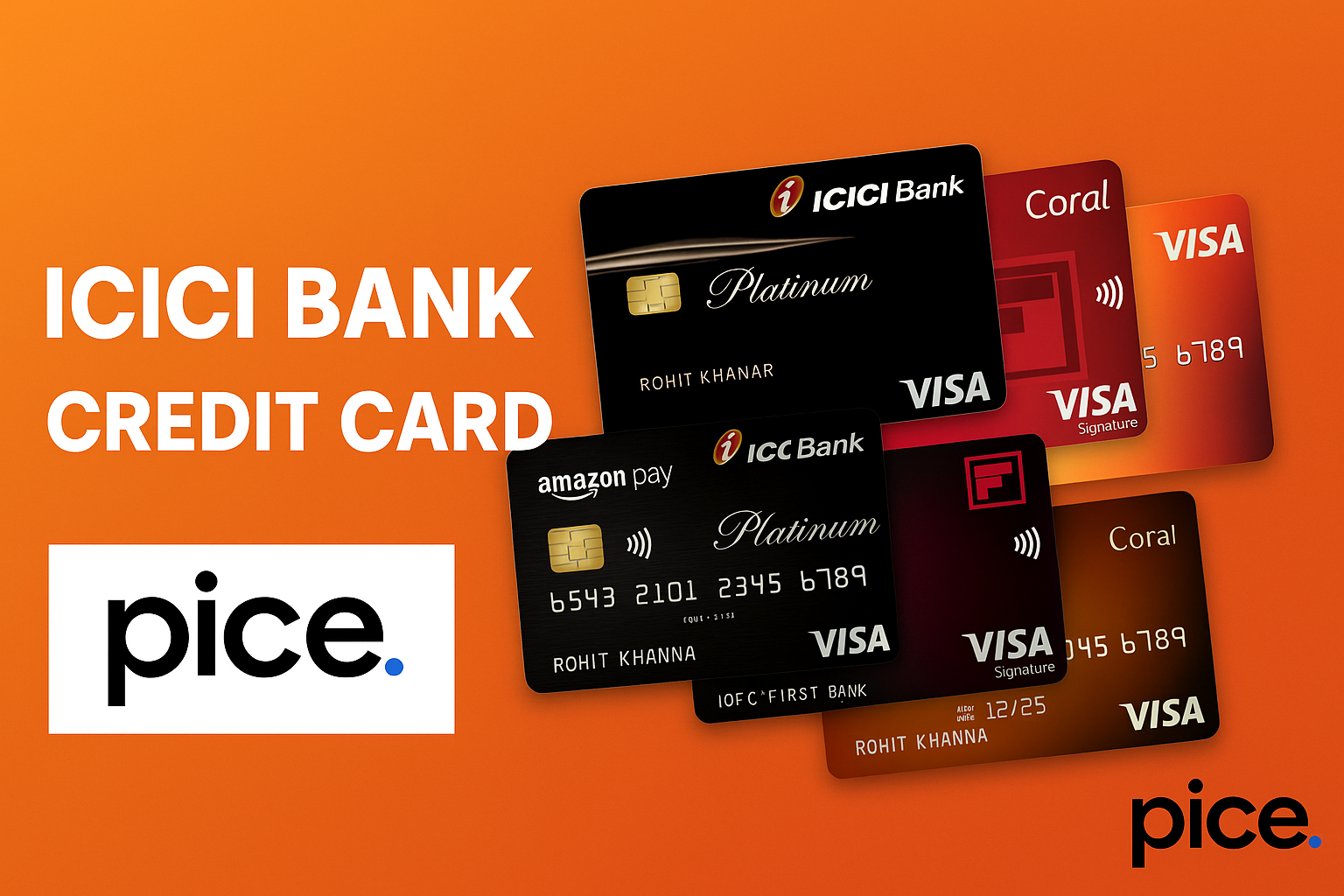 icici bank credit card list, eligibility & other key details