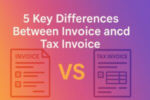 differences between invoice and tax invoice