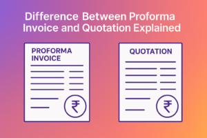 what is the difference between proforma invoice and quotation