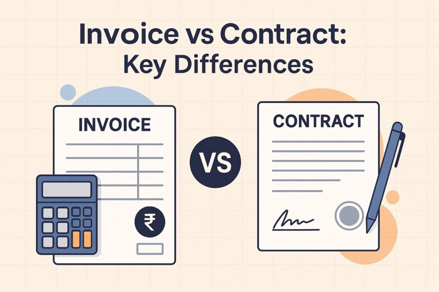 Difference Between Invoice and Contract