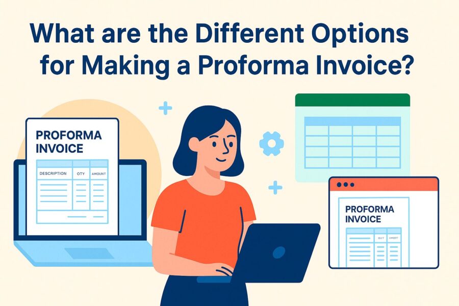 Options for Making a Proforma Invoice
