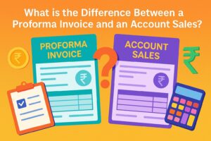 what is the difference between account sales and proforma invoice