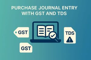 purchase journal entry with gst and tds