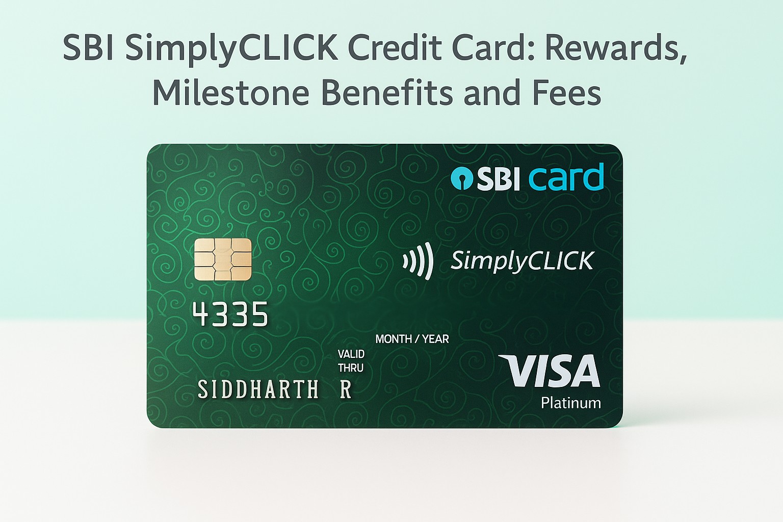 sbi simplyclick credit card benefits and fees
