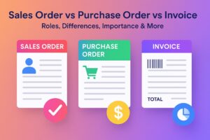 difference between sales order, purchase order, and invoice