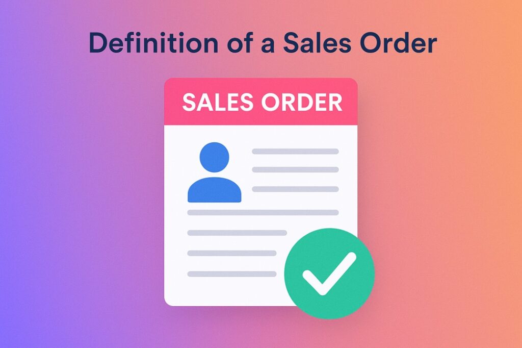 What is a sales order