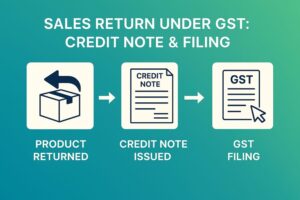 sales return under gst credit note & filing