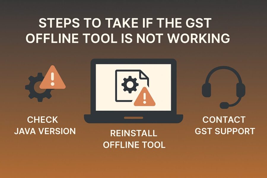 Steps to Take if the GST Offline Tool Is Not Working