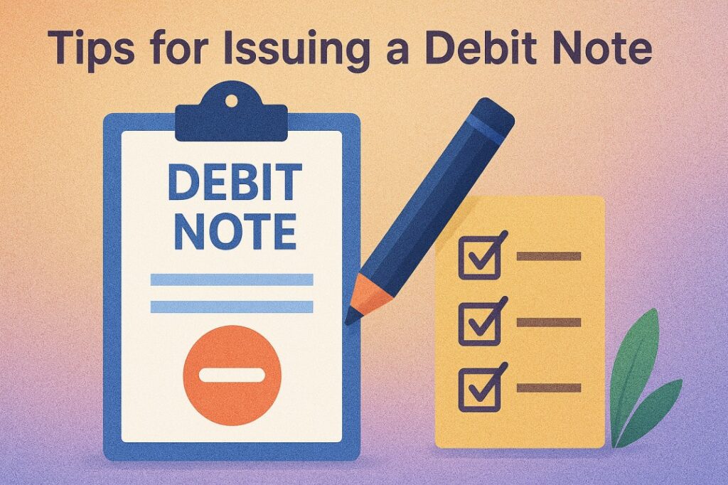 Tips for Issuing a Debit Note