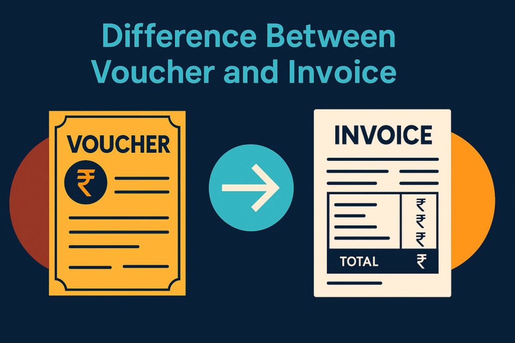 Difference Between Voucher and Invoice