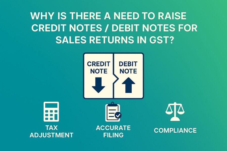 Why Is There a Need to Raise Credit NotesDebit Notes for Sales Returns in GST