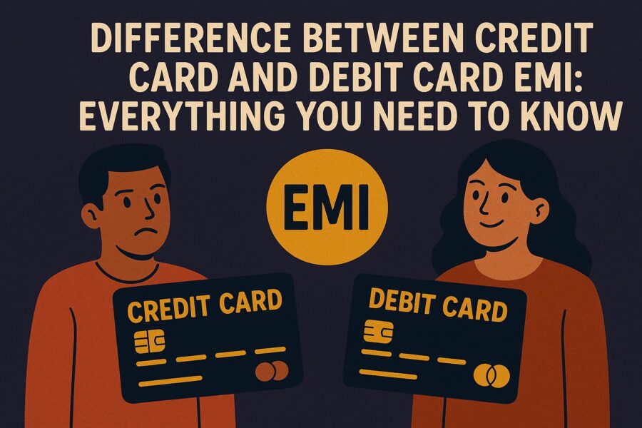difference between credit card and debit card emi