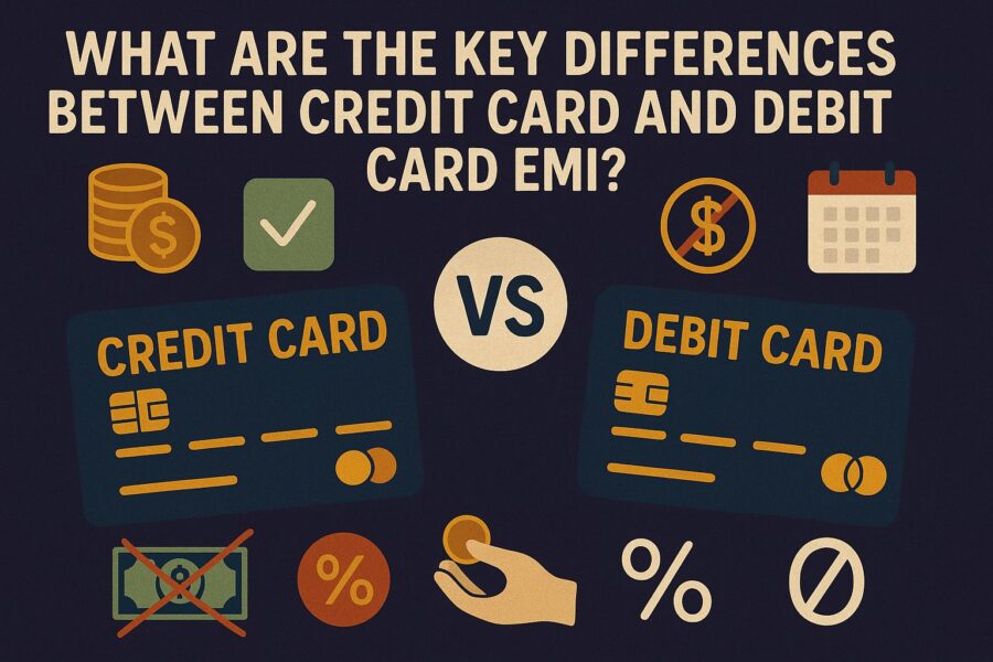 Difference Between Credit Card and Debit Card EMI