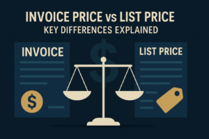 difference between invoice and list price