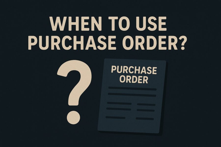 When to use purchase order