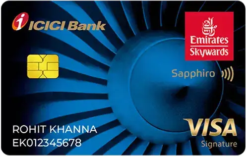 Emirates Skywards ICICI Bank Sapphiro Credit Card
