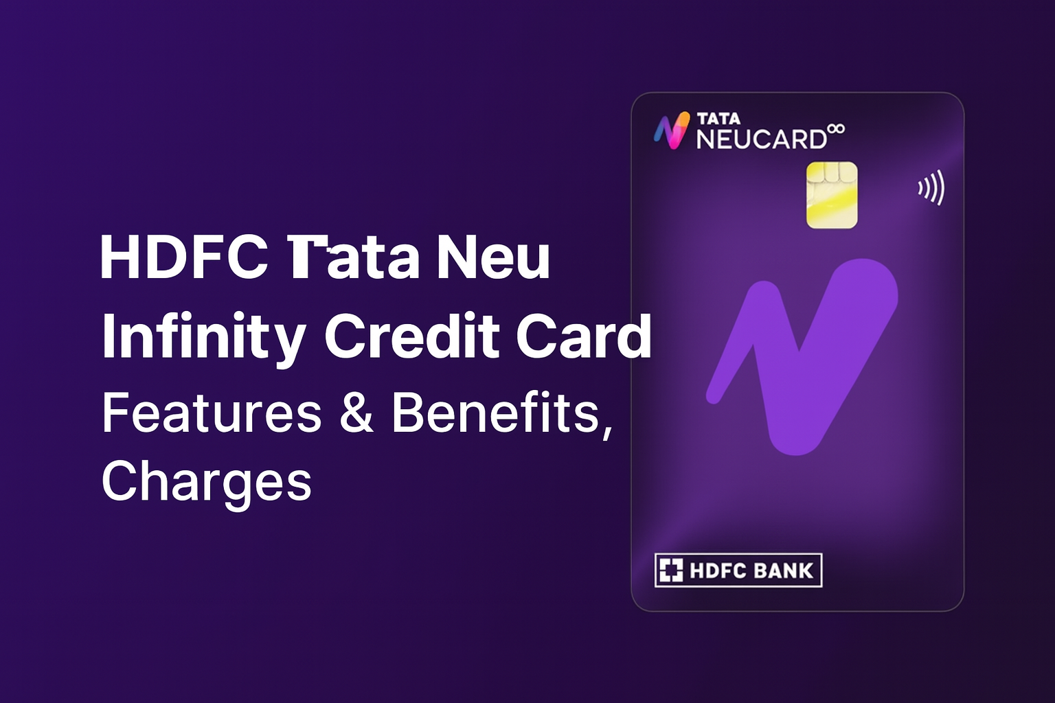 hdfc tata neu infinity credit card