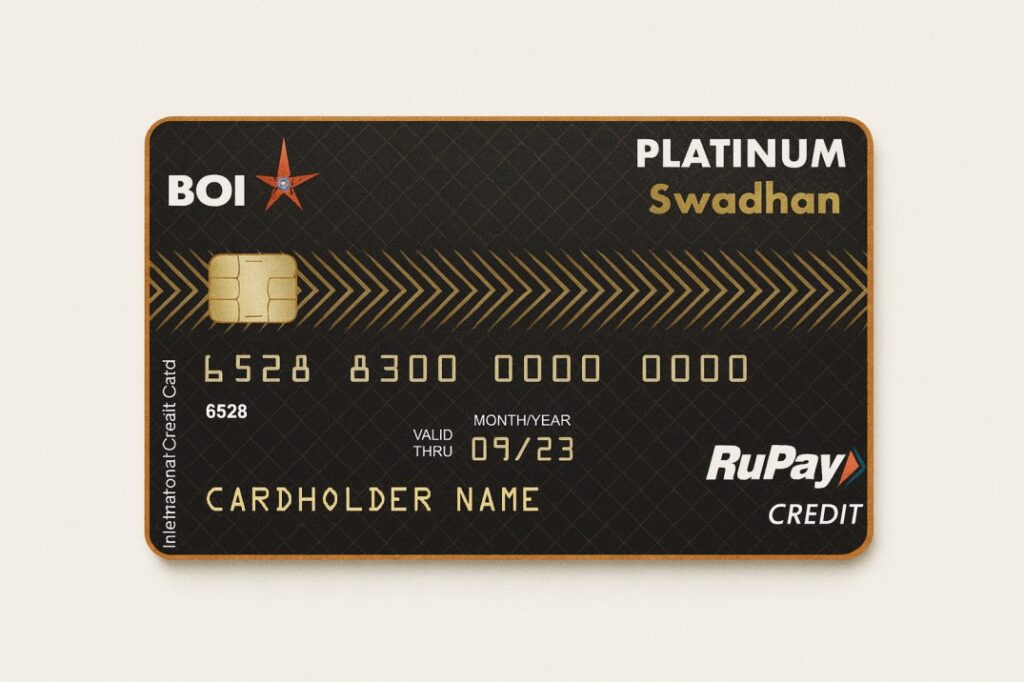 BOI RuPay Swadhan Platinum Credit Card
