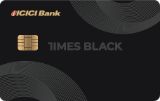 times black icici bank credit card
