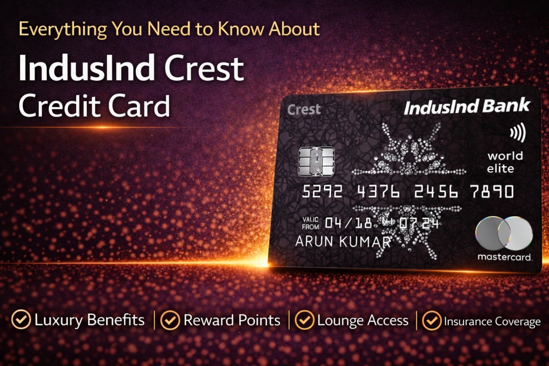 indusind crest credit card